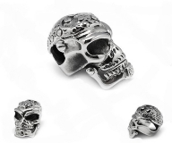 Totenkopfanh�nger aus Edelstahl, ESA 048