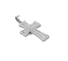 Kreuzanh�nger mit Zirkonia, ESA 002