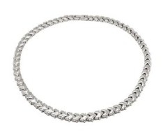 Edelstahlhalskette mit Magneten, ESMH 007